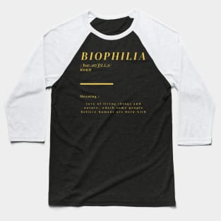 Word Biophilia Baseball T-Shirt